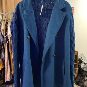 Ann Taylor Teal Knit Sweater